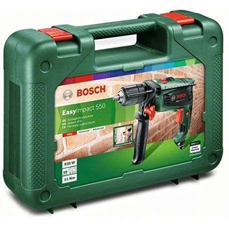 Bosch Home and Garden 603130000 Trapano Battente EasyImpact, 550 W, 230 V, Verde, 1 Pezzo